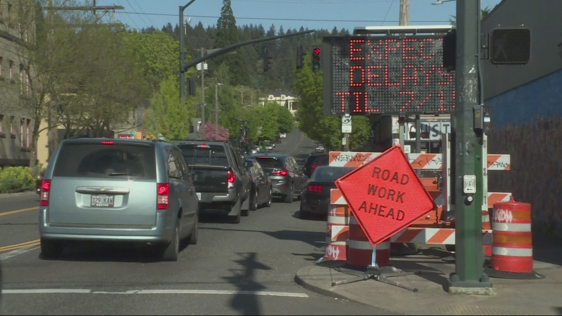 Portland Transportation Commissioner Mingus Mapps, along with other key stakeholders ask the public to renew finding for the 'Fixing our Streets' program.