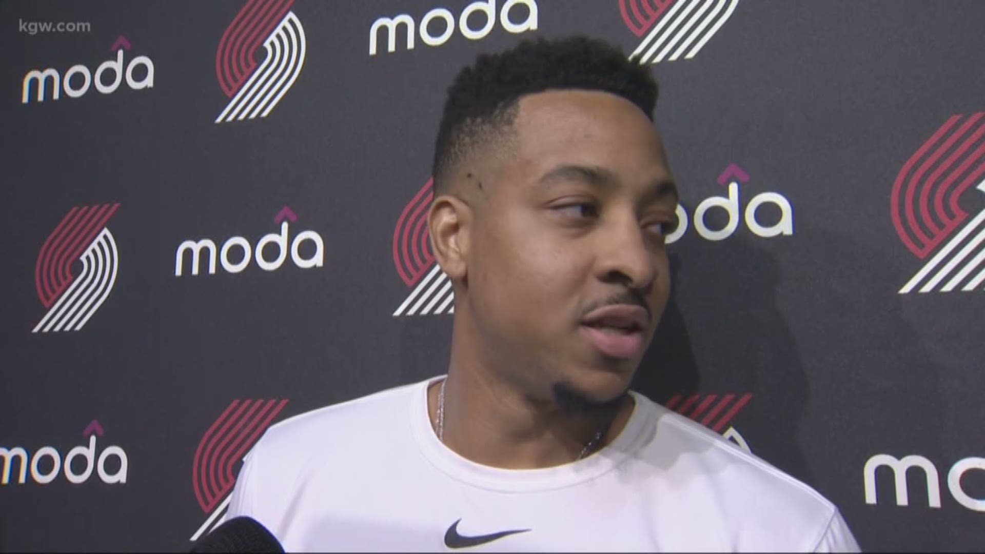 CJ McCollum spoke about his injury against the Spurs.