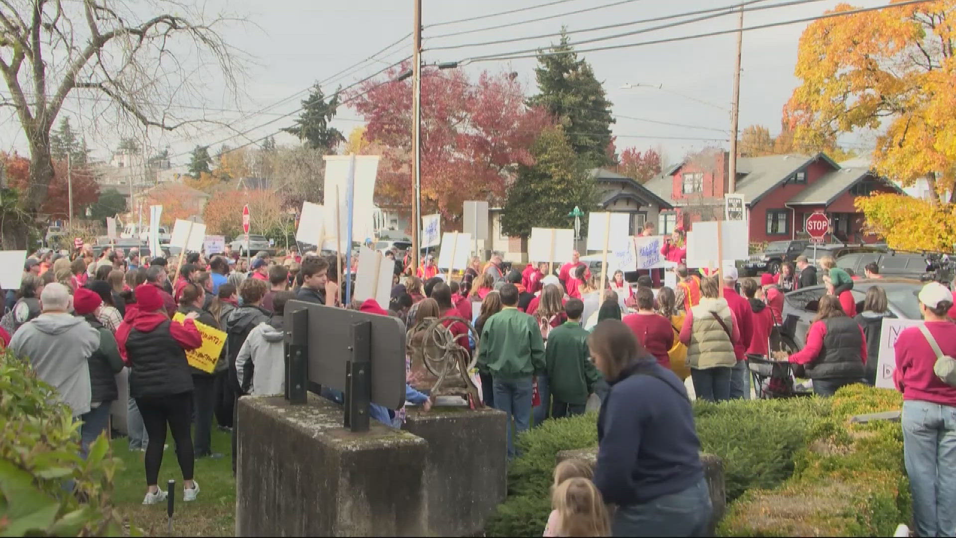 Teachers plan to hit the picket line Tuesday unless a deal is reached in mediation Monday, but the district has already canceled classes Tuesday regardless.