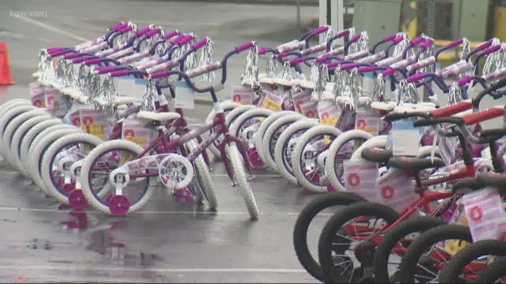 More than 150 kids in the Portland area foster care system got new bikes just in time for the holidays. The gift also highlights the need for foster parents.
