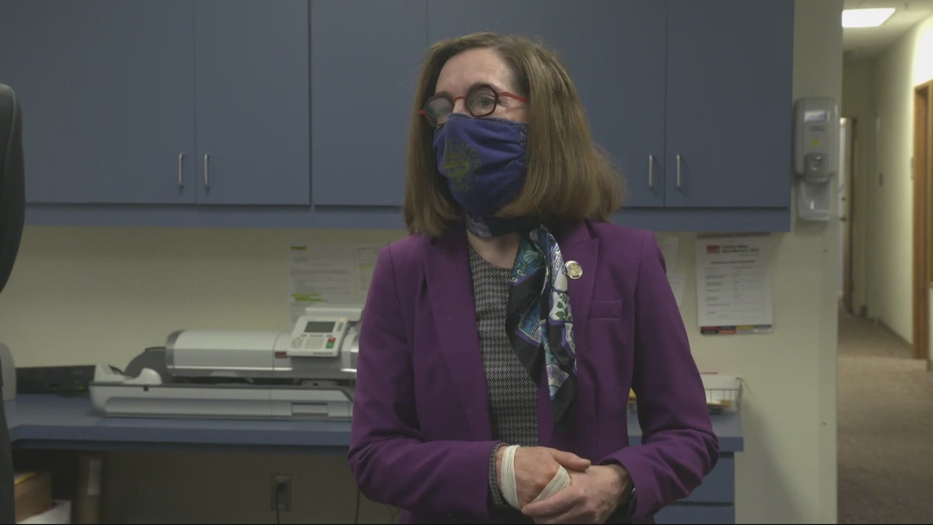 Gov. Kate Brown said she's grateful to have gotten the Johnson & Johnson vaccine, and added that the pause will not significantly impact Oregon vaccination efforts.