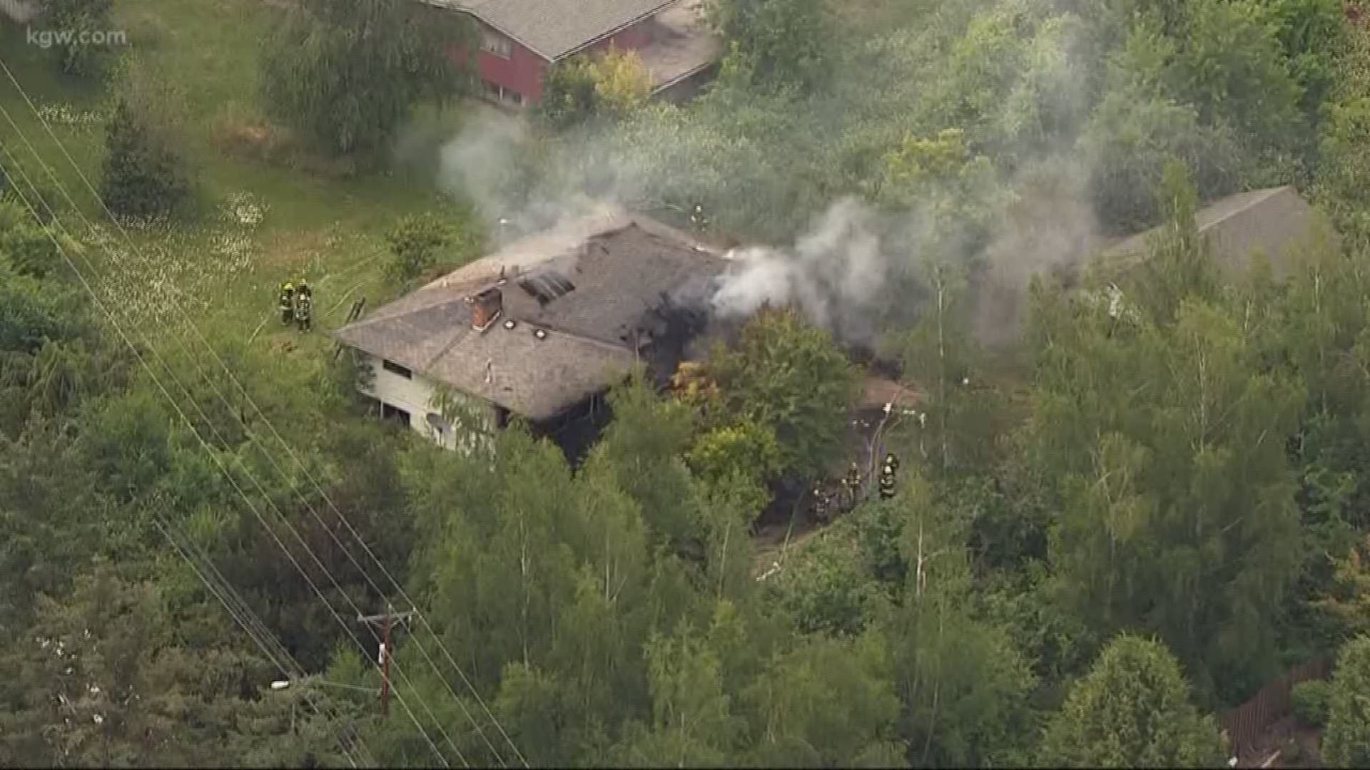 A woman died in a house fire in Hillsboro on Thursday afternoon.