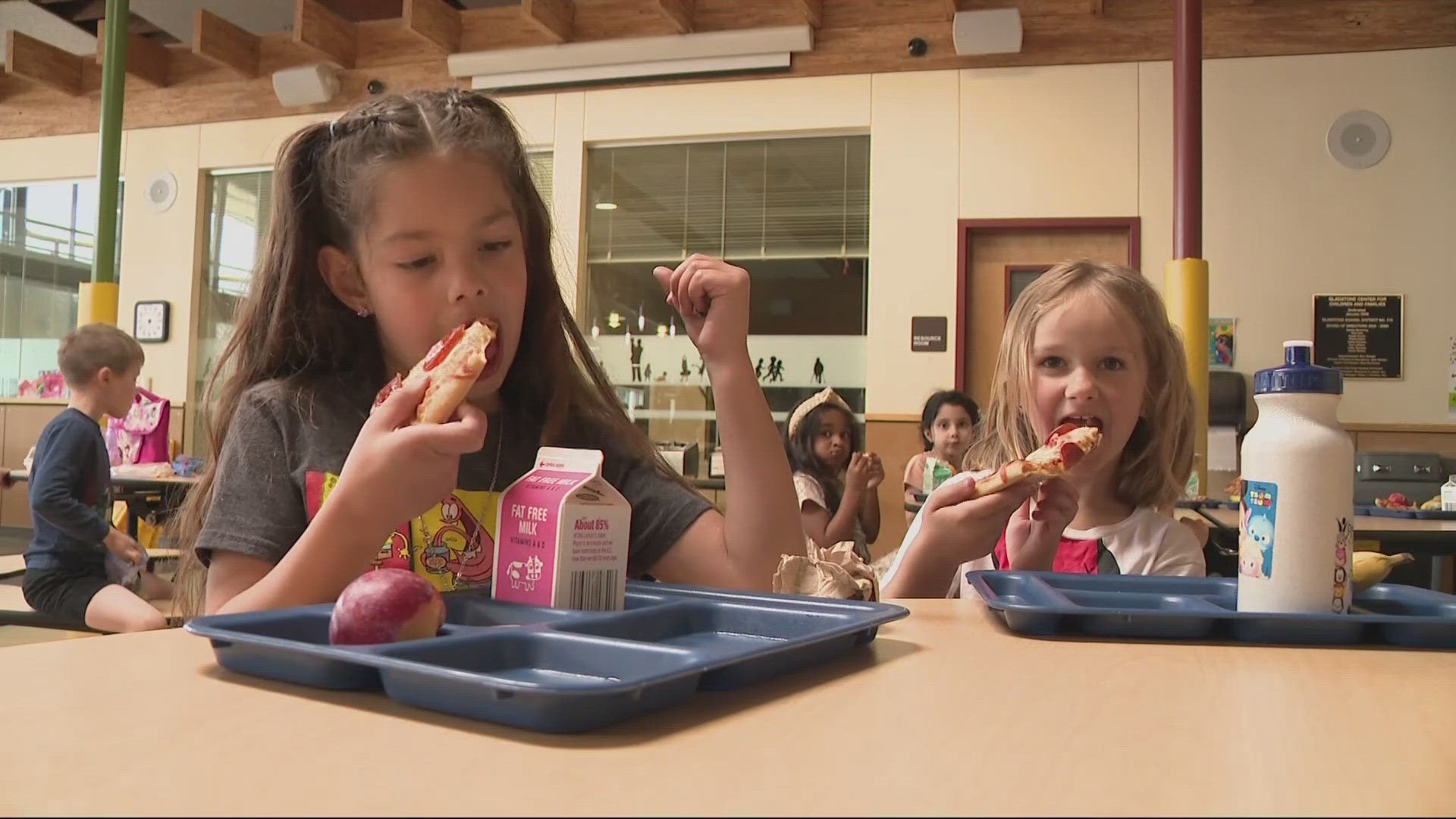 The school district south of Portland has made signs and t-shirts in English and Spanish encouraging attendance — and it's working.