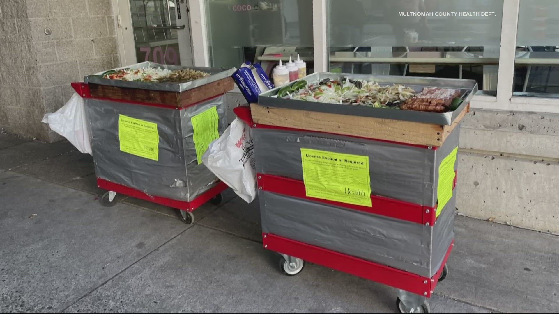 Since last summer, the county says they've shut down four vans with out of state license plates dropping off food carts and their vendors.