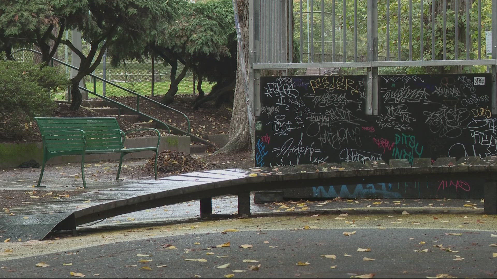 Viewer photos show swastikas and antisemitic messaging at Laurelhurst Park, with the Coalition against Hate Crimes saying similar incidents have been on the rise.