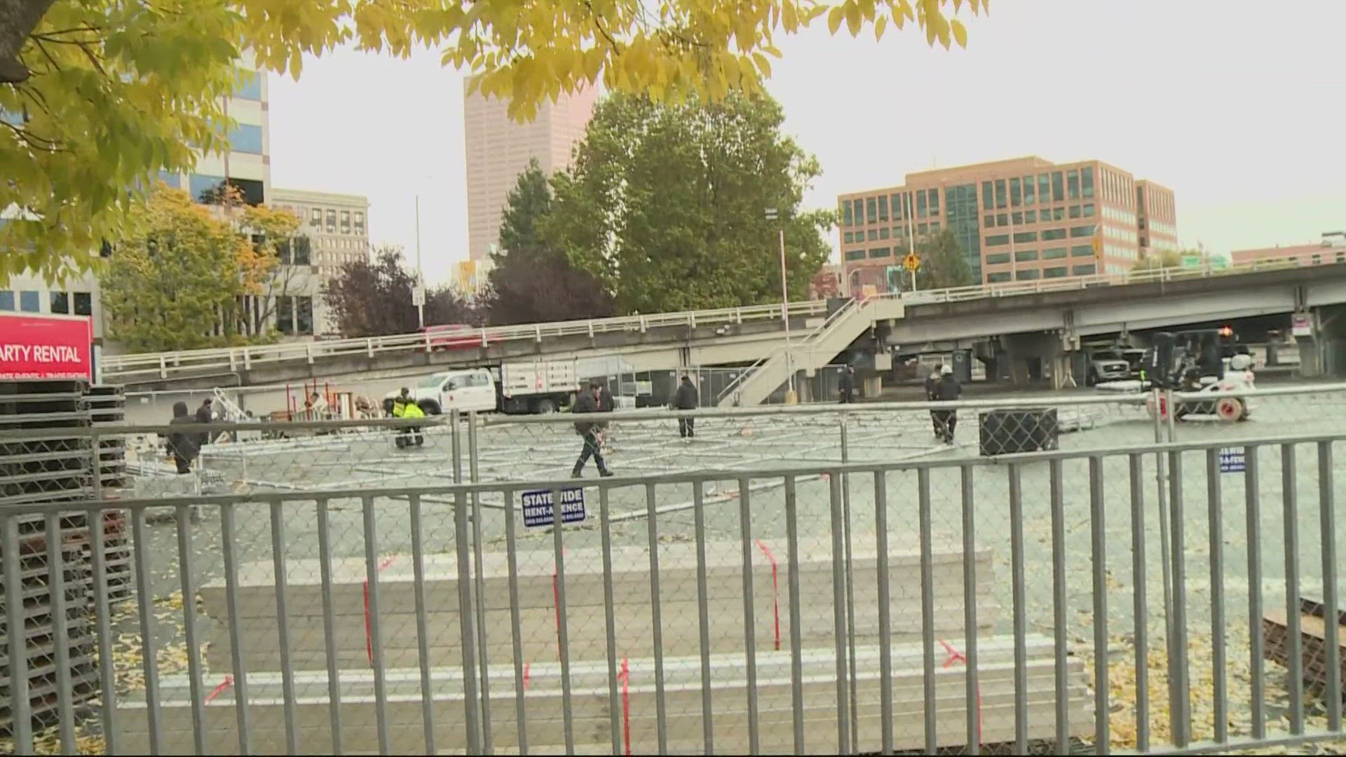 The rink is expected to be ready by mid-November for thousands to make holiday memories underneath the Morrison Bridge again this year.