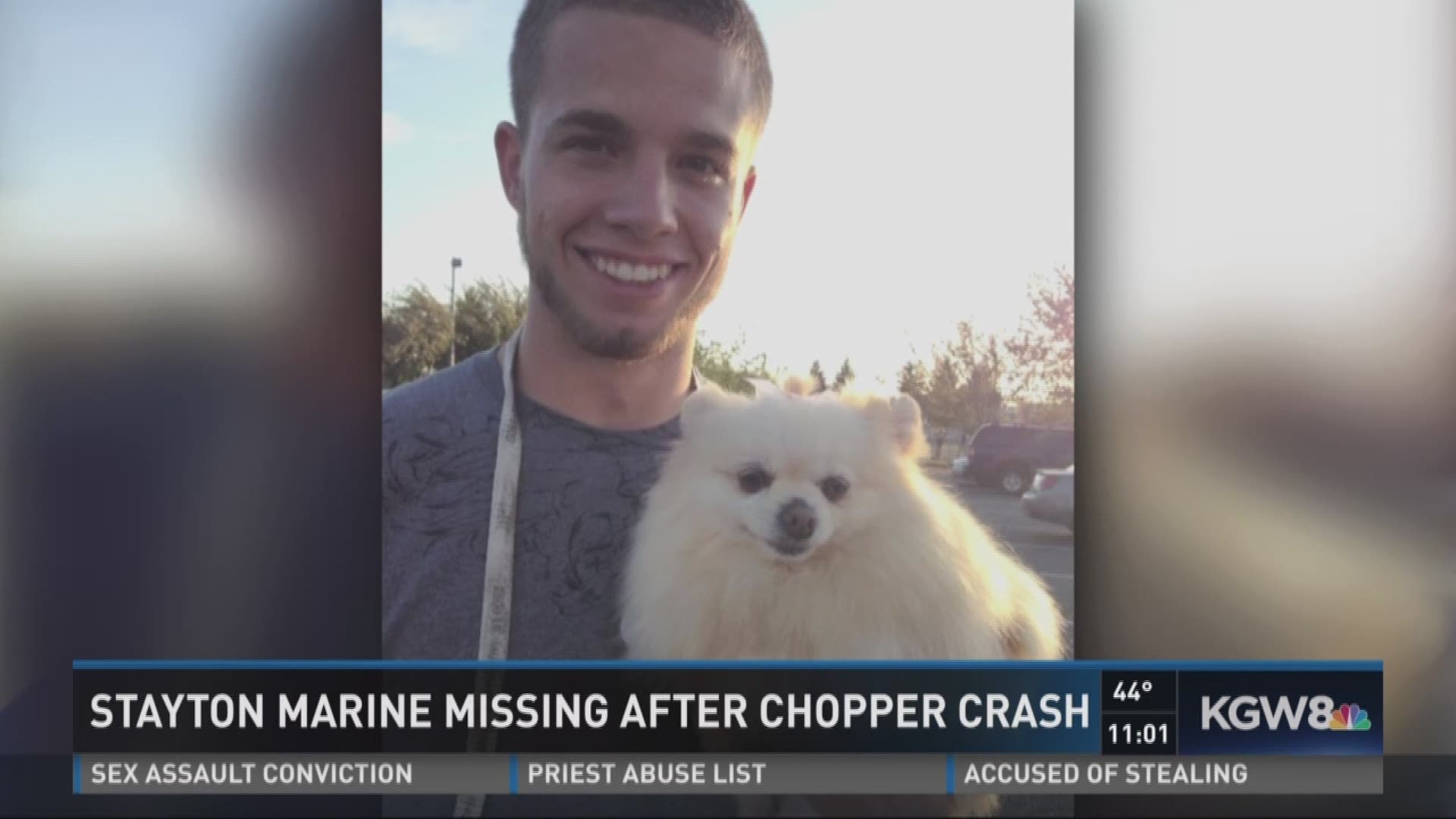 Stayton marine missing after chopper crash