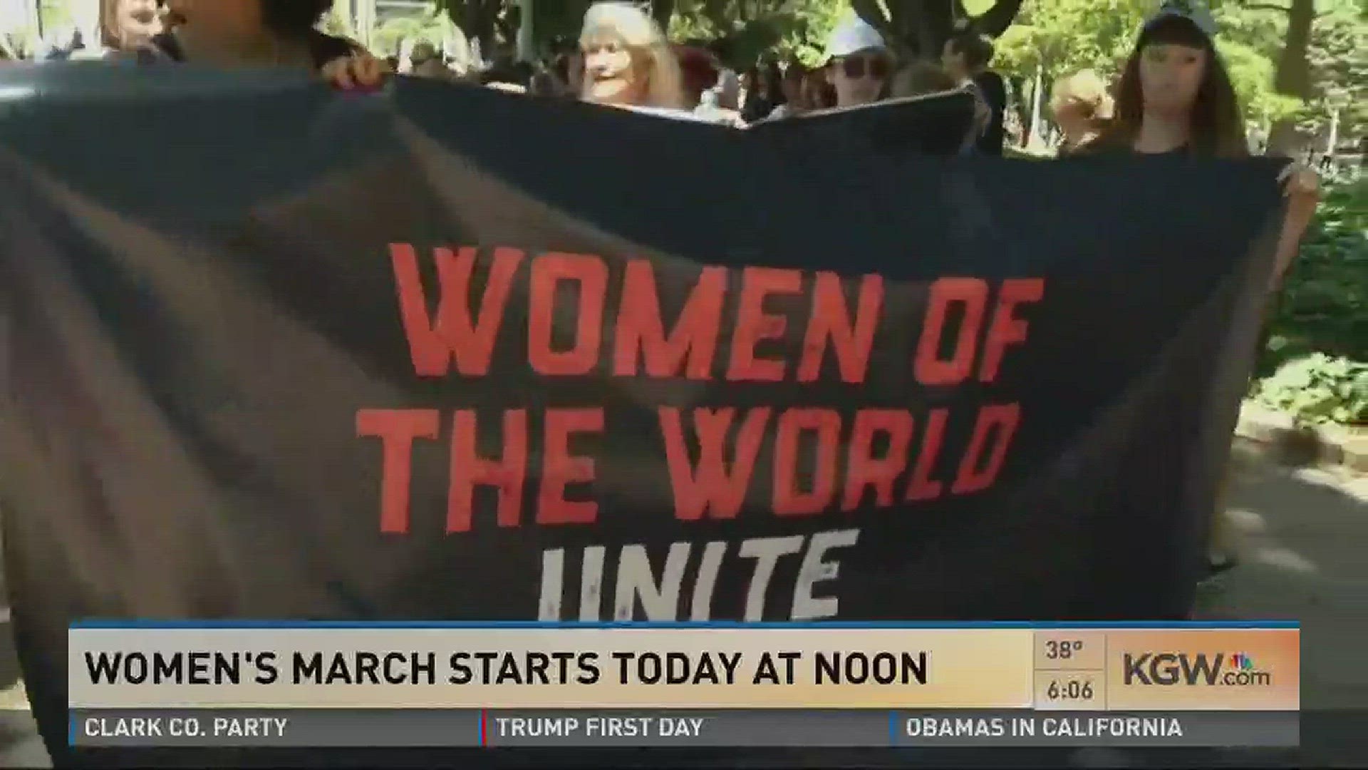 Women's March starts at Noon