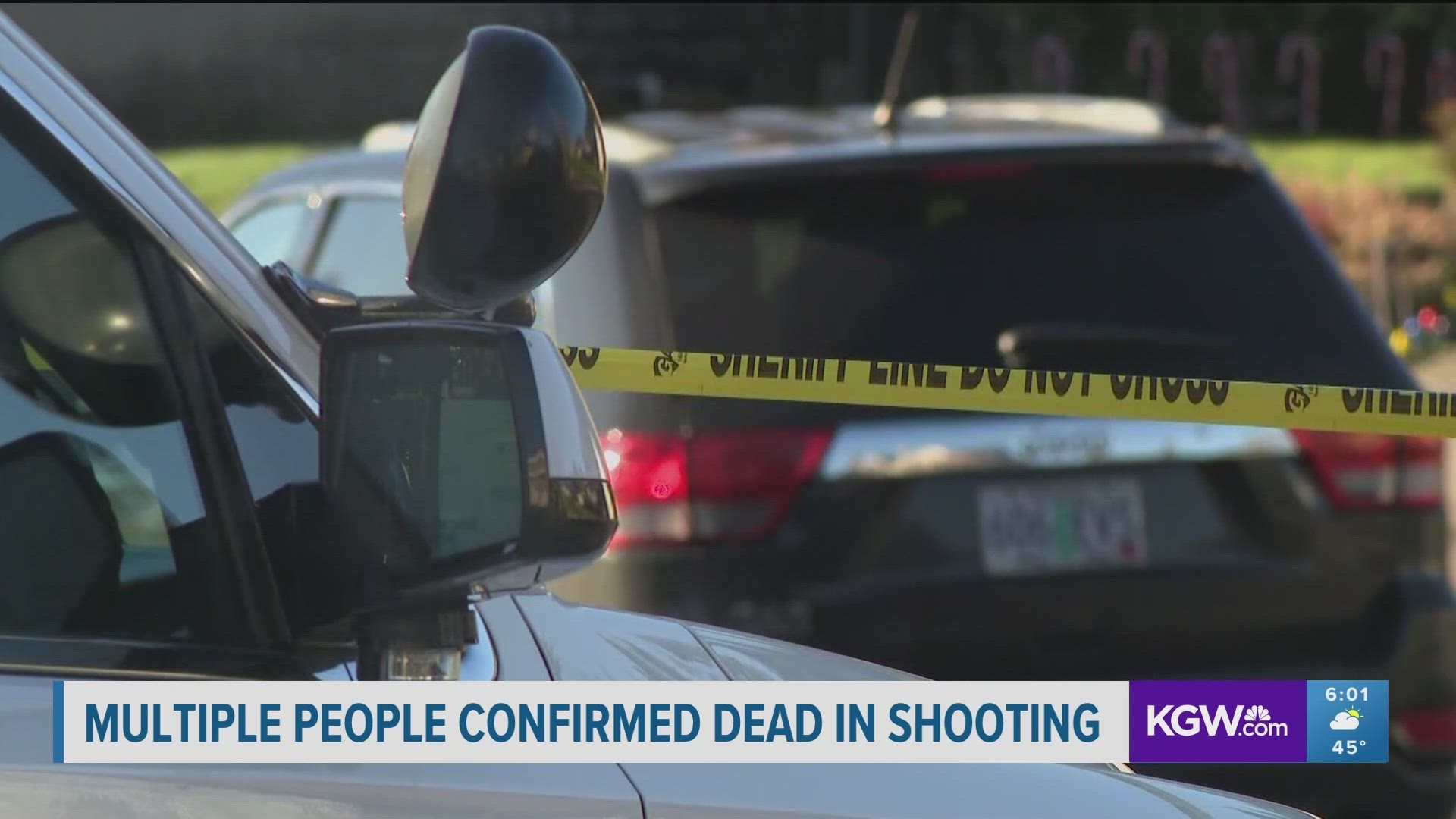 Three people and a dog were shot dead early Wednesday morning in two connected shootings just outside Boring, Oregon, and Southeast of Gresham.