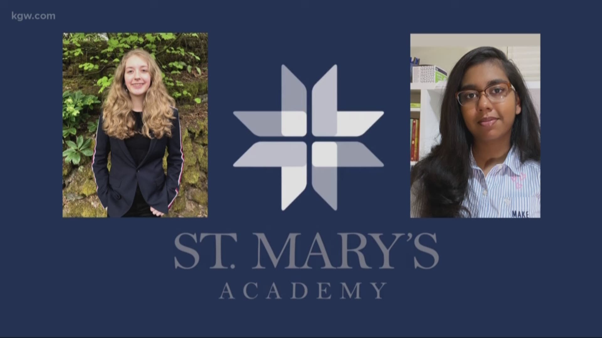 Two St. Mary's Academy students created a website that helps students find organizations that need help during the pandemic.