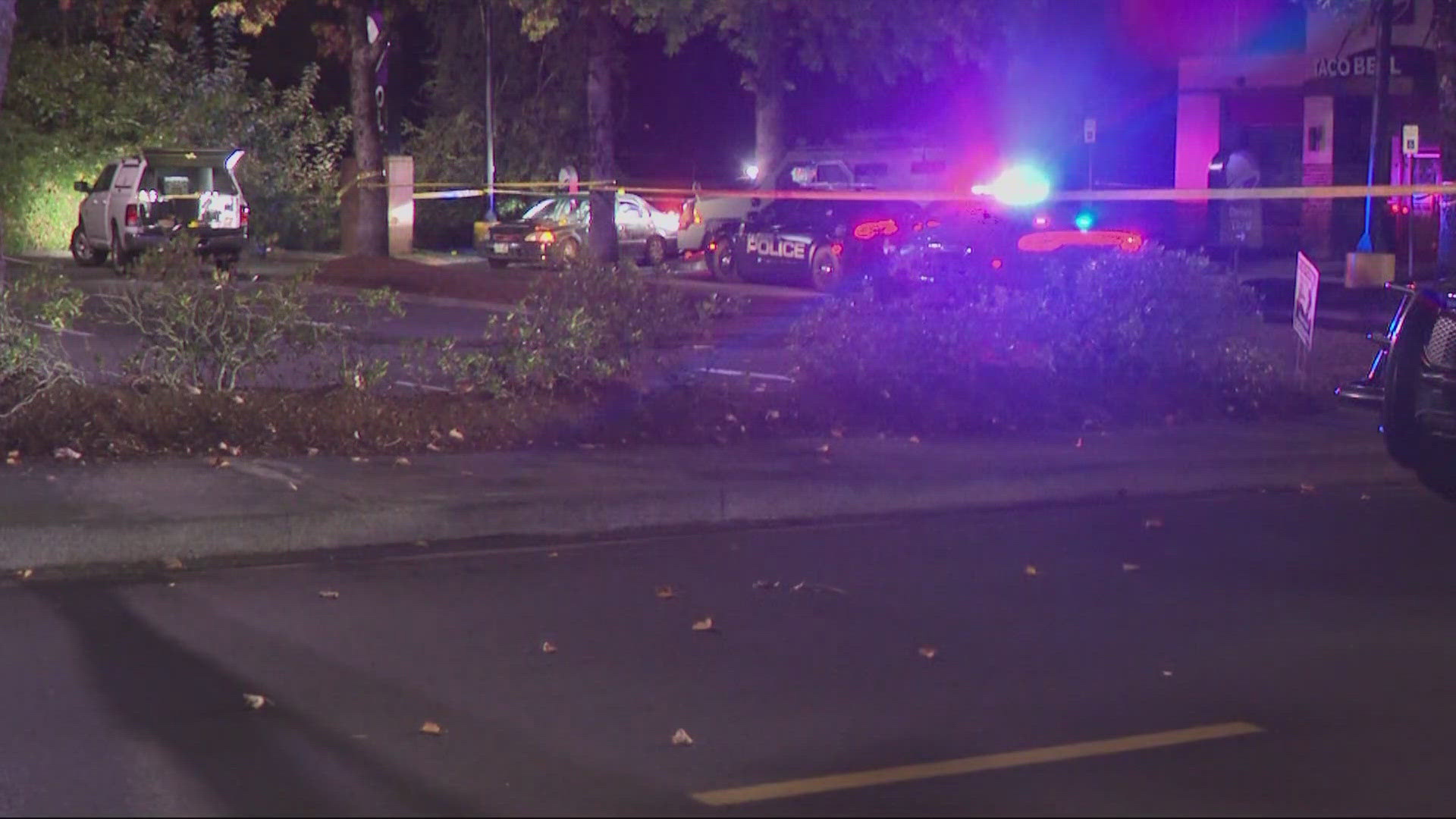 Milwaukie police shot a man while conducting a traffic investigation near Southeast Oak Street early Monday morning. He was taken to the hospital.