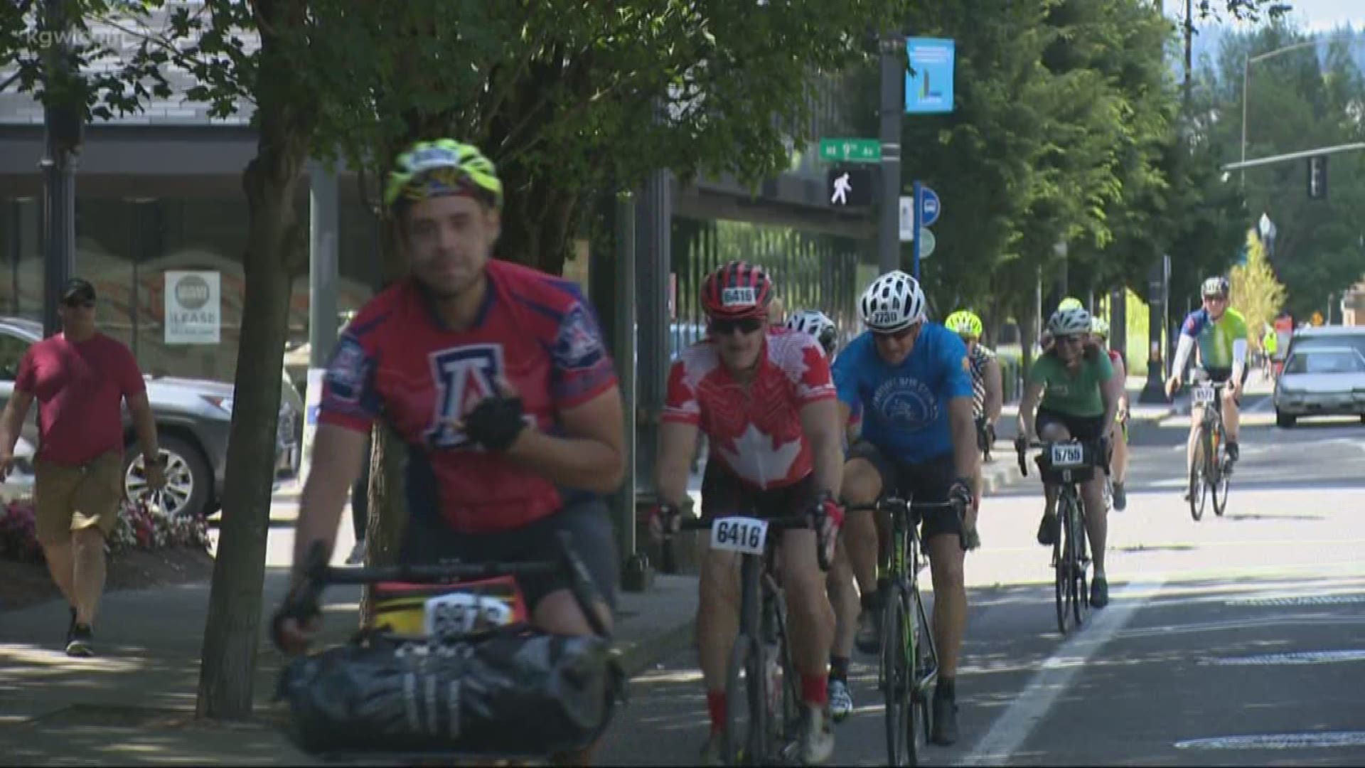 More than 8,000 bicyclists crossed the finish line this weekend after riding all the way from Seattle to Portland