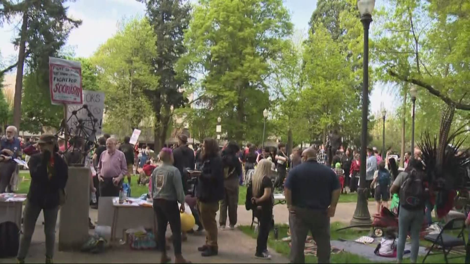 A look at the May Day rallies around Portland.