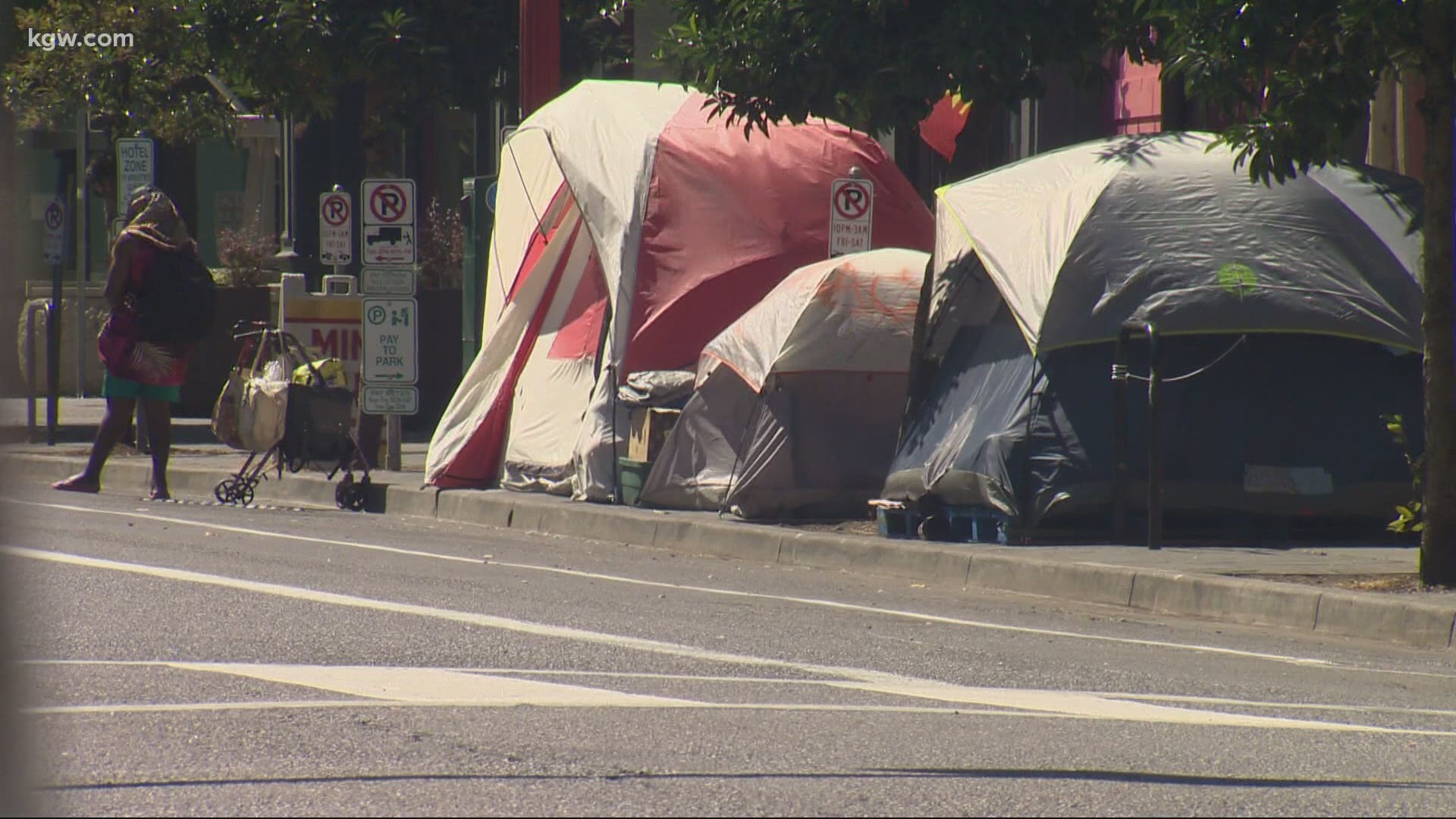 Portland Mayor Ted Wheeler says one of the top priorities of his second term will be getting homeless campers off of public sidewalks.