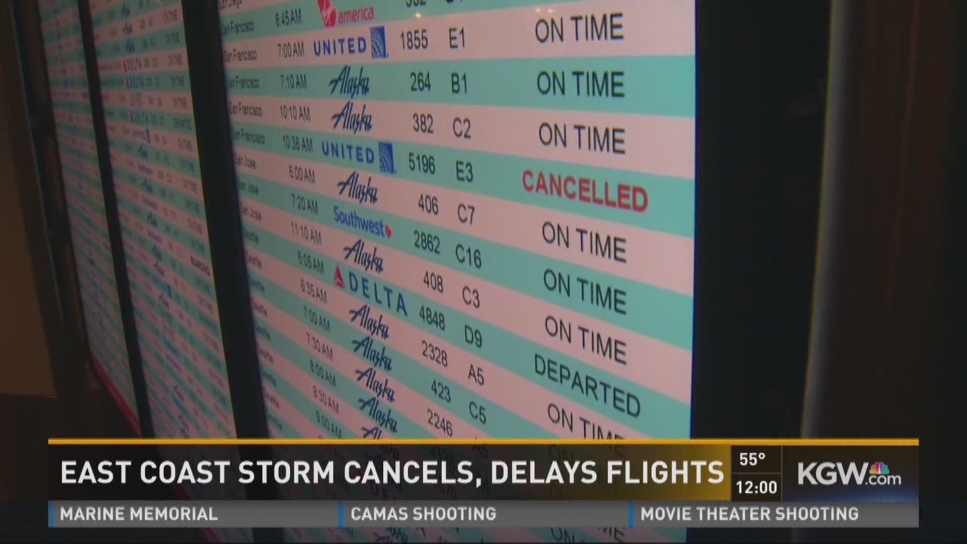 Eastern storm causes thousands of delays