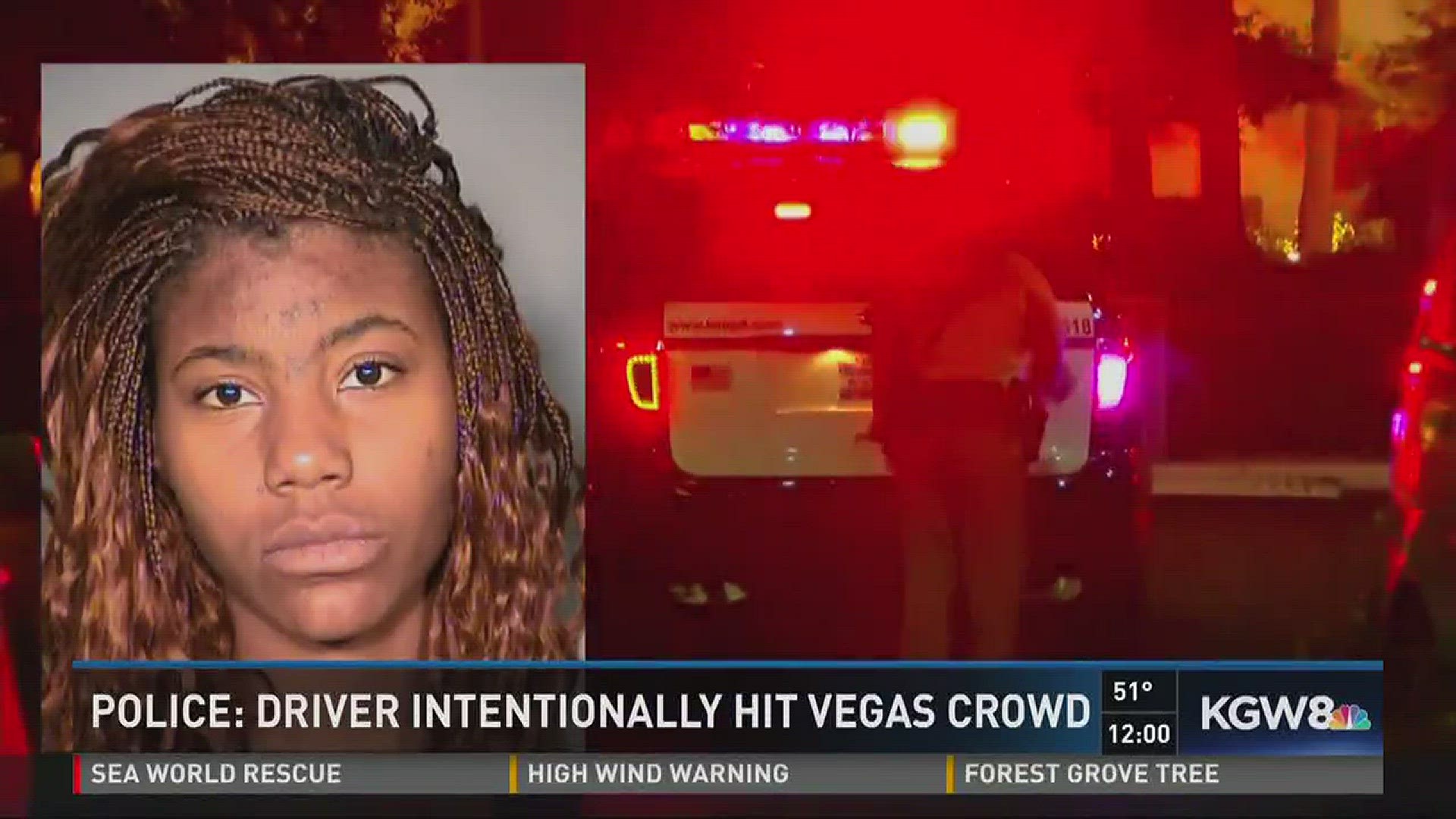 Police: Driver intentionally hit Vegas crowd