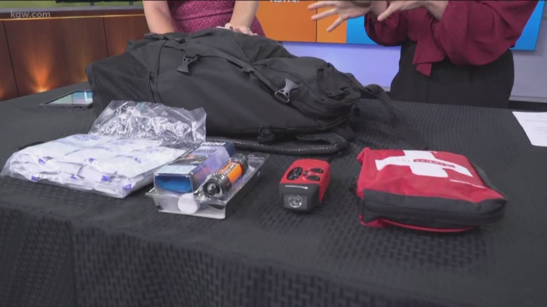 What id you're caught outside the home or office when a natural disaster strikes? KGW's Christine Pitawanich shares what's in her backpac kit.