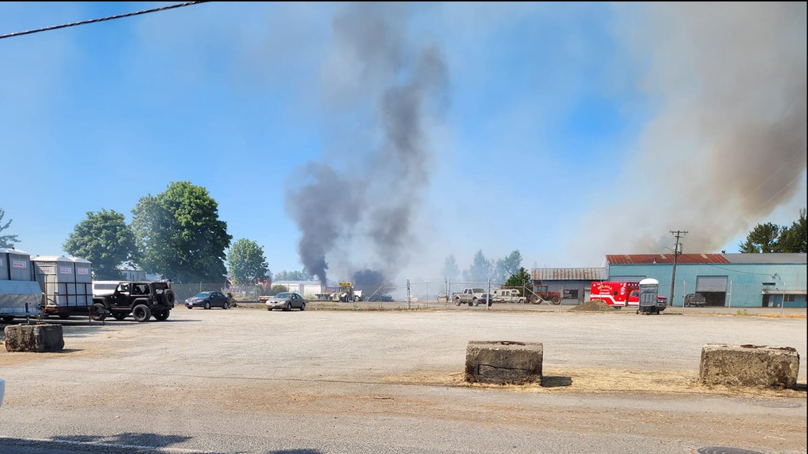 Evacuations lifted after wildfire in Molalla.