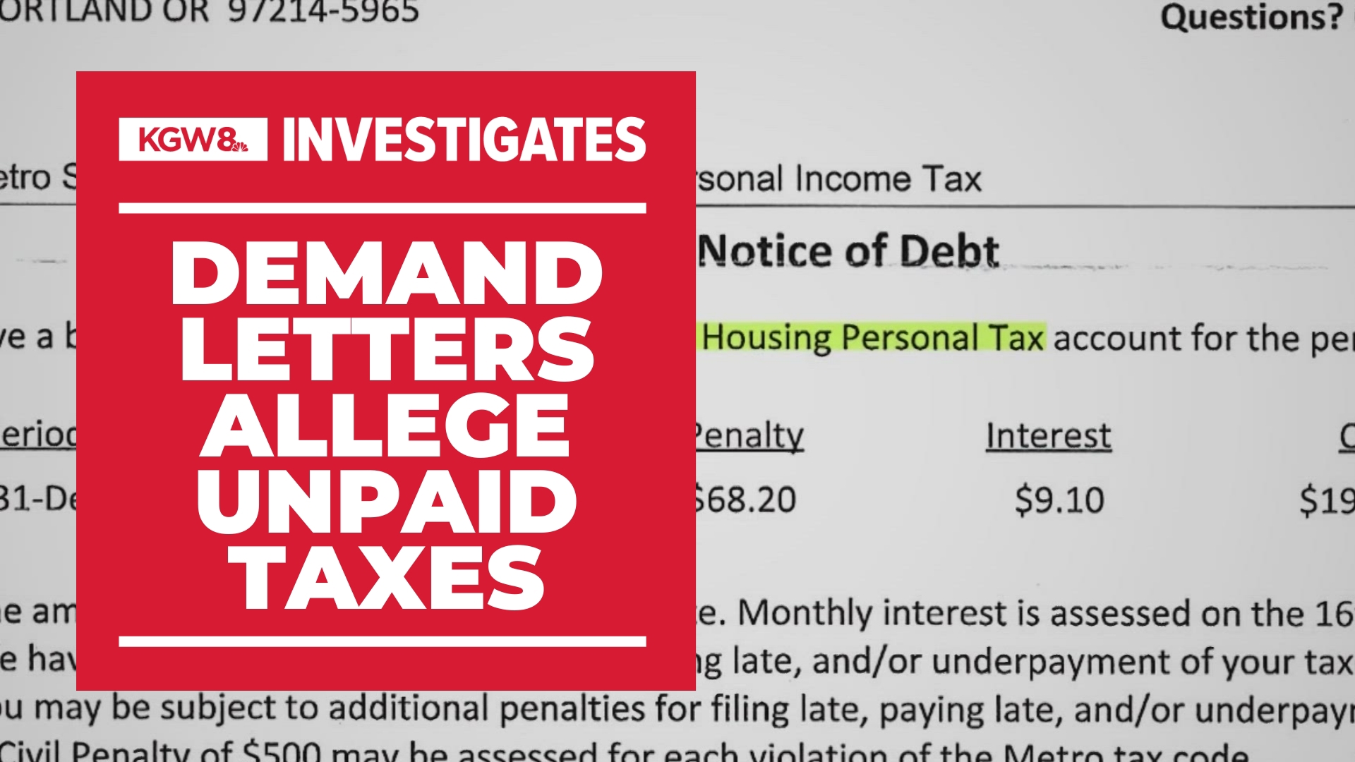 Many Portland area residents who did pay the taxes are having to spend hours on the phone to correct the issue.