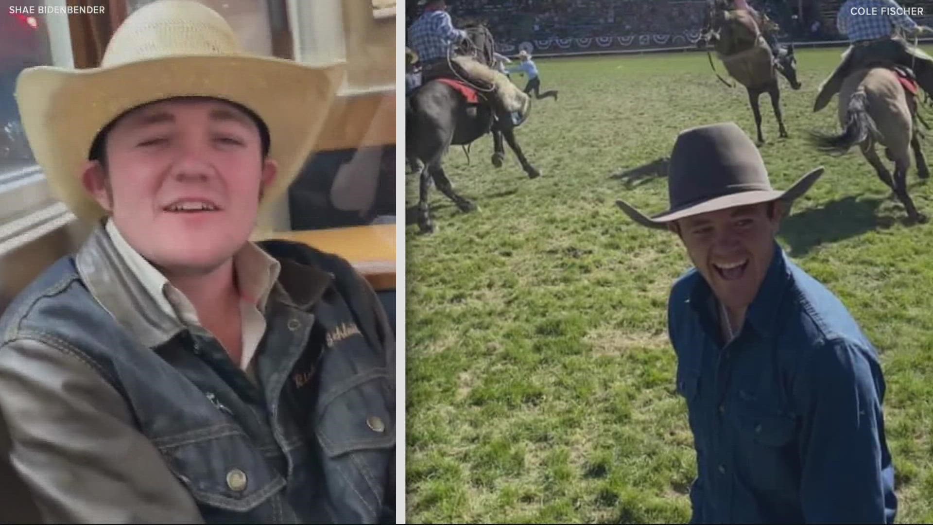 Richard Schleicher of Kansas was a passenger in a car that crashed near Pendleton on Thursday. He was in Oregon competing in the Pendleton Round-Up