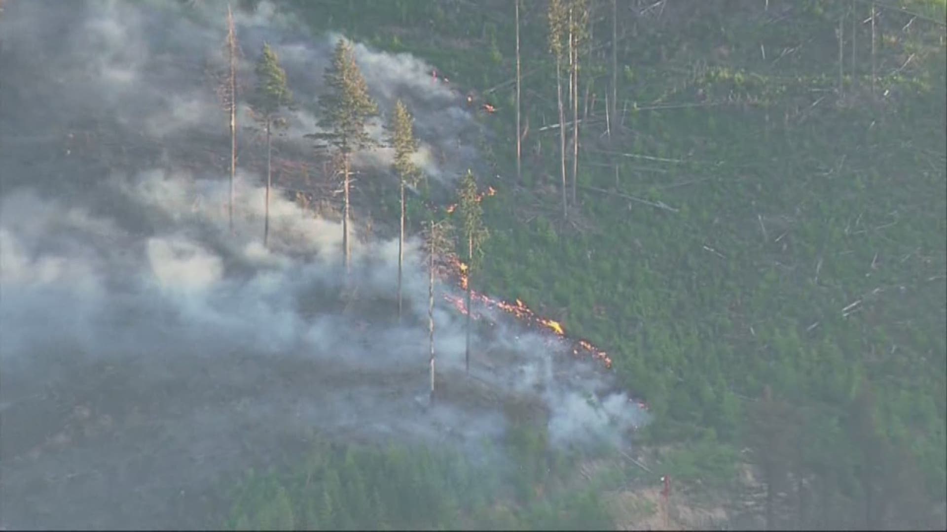 Crews battling 2 wildfires in Western Washington