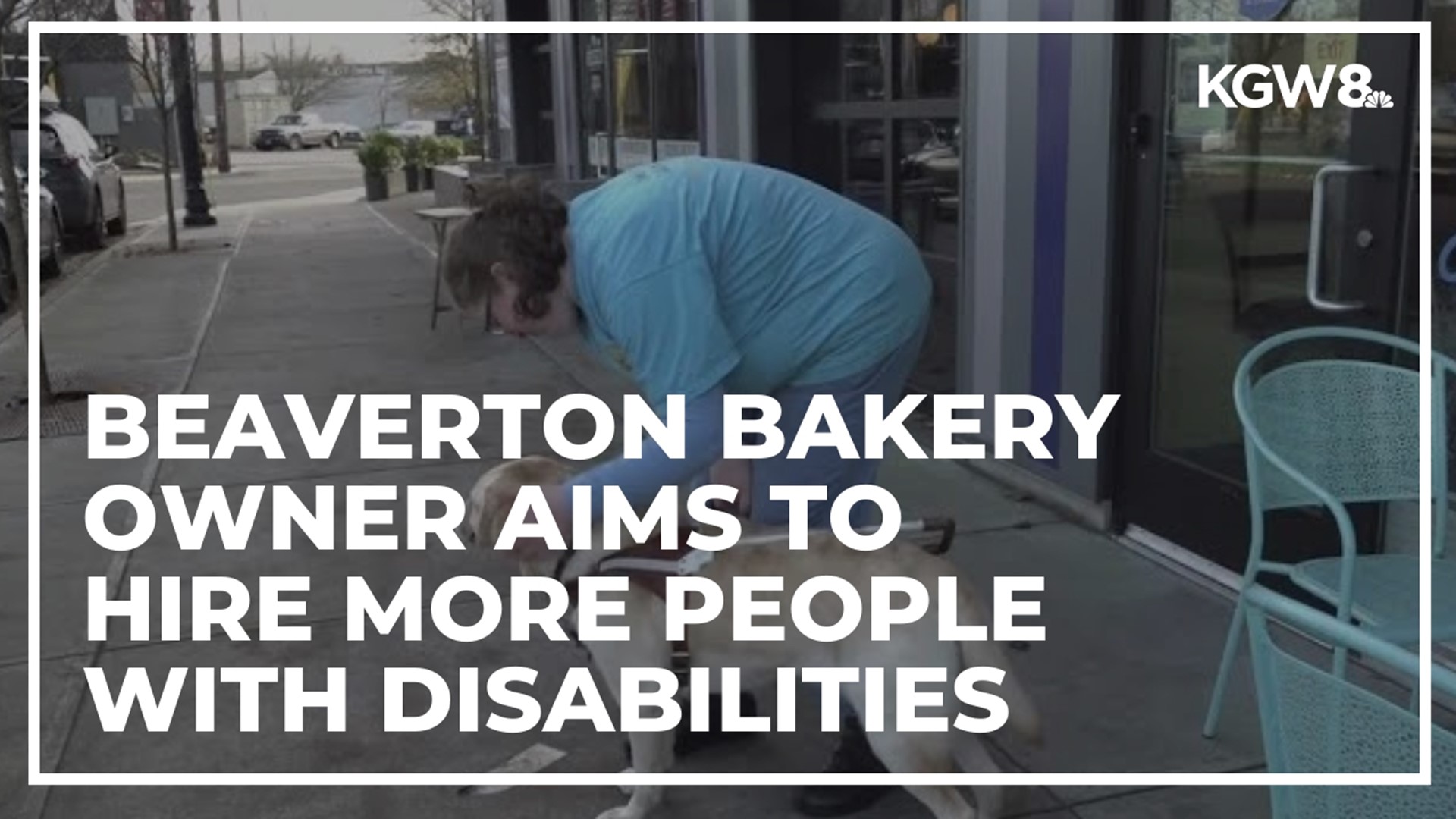 Carina Comer, owner of Carina's Bakery in Beaverton, was born with a tumor that took most of her eyesight. Now she gives back by hiring others with disabilities.