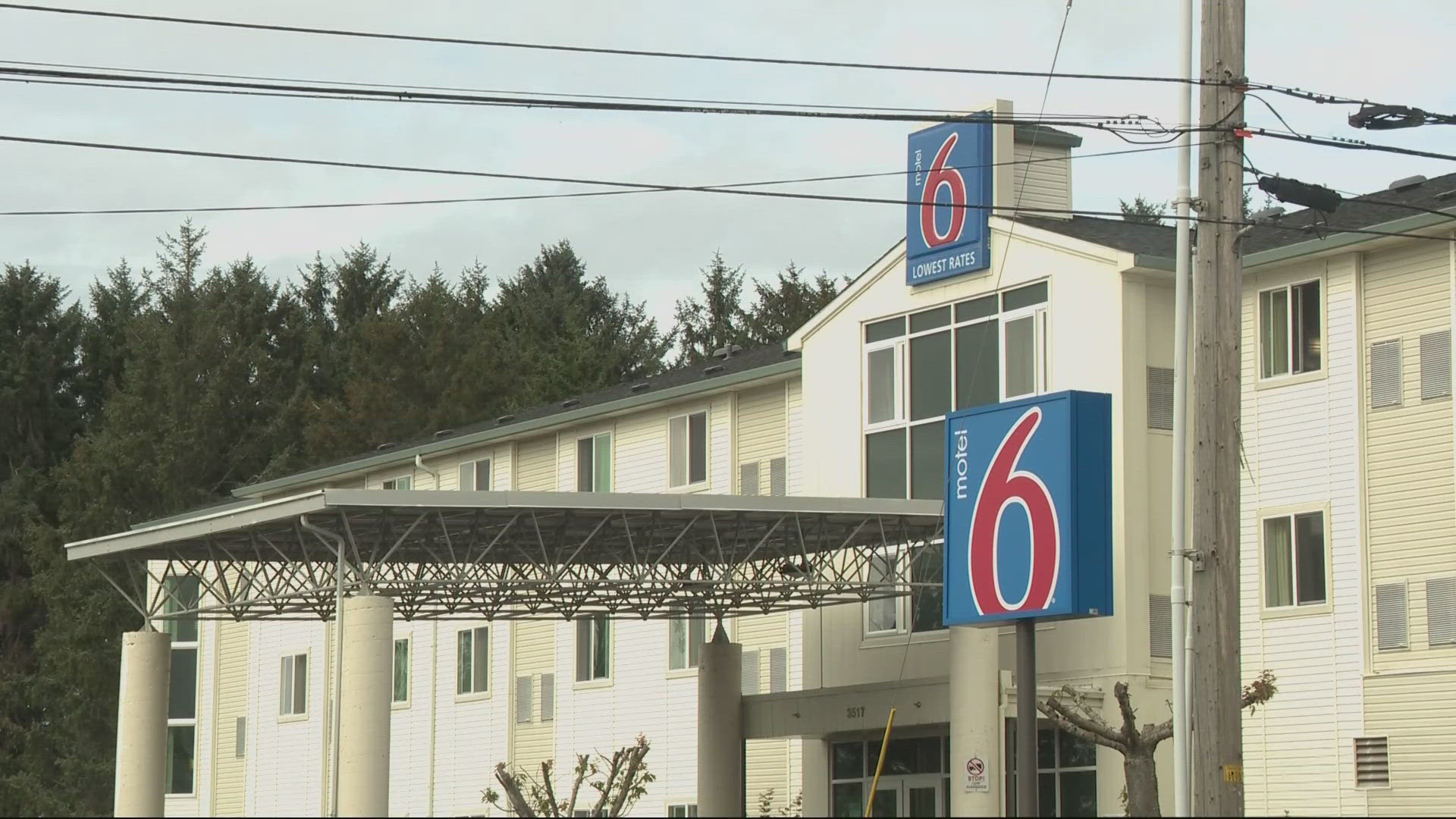 Officers were called to a domestic disturbance at a motel on Saturday afternoon. Shots were fired when police say a man reached for a gun.