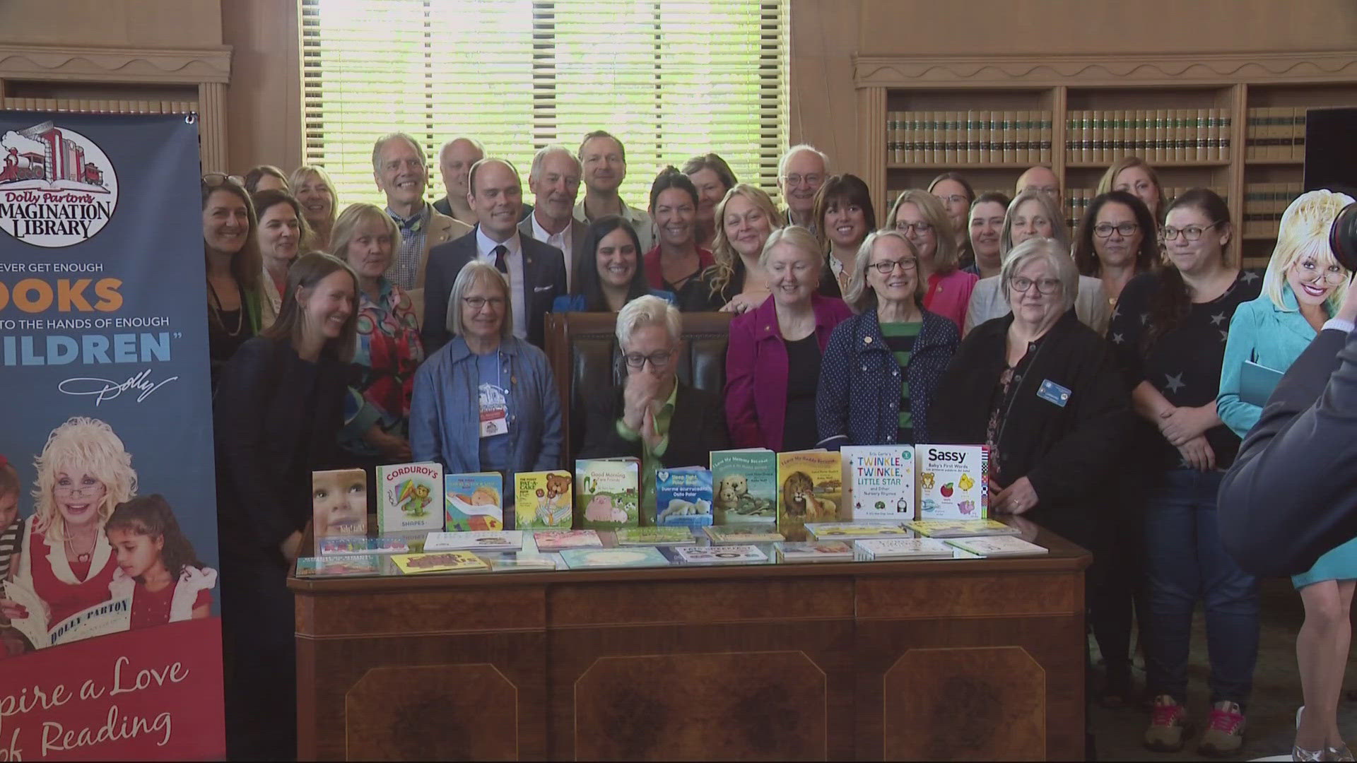 Governor Tina Kotek expands Dolly Parton’s Imagination Library to be statewide. Each child enrolled in the program receives a free book each month.