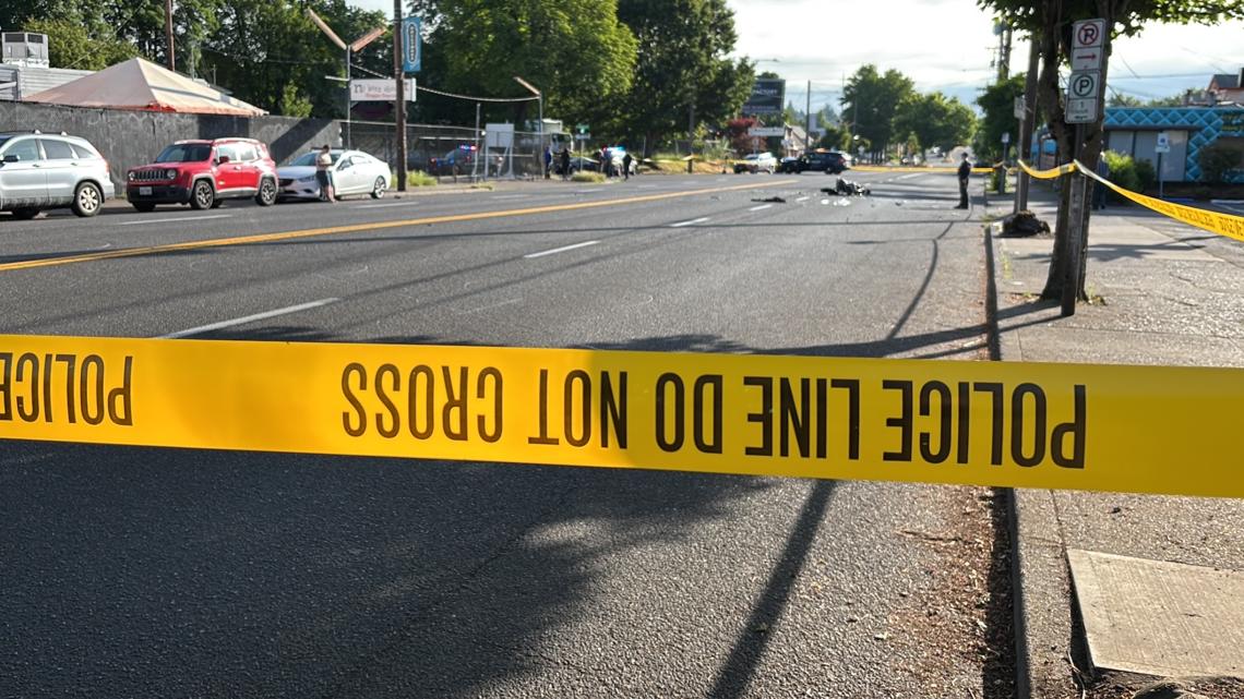 Northeast Sandy Boulevard is closed near Northeast 33rd Avenue after a motorcyclist was significantly injured in a ca...