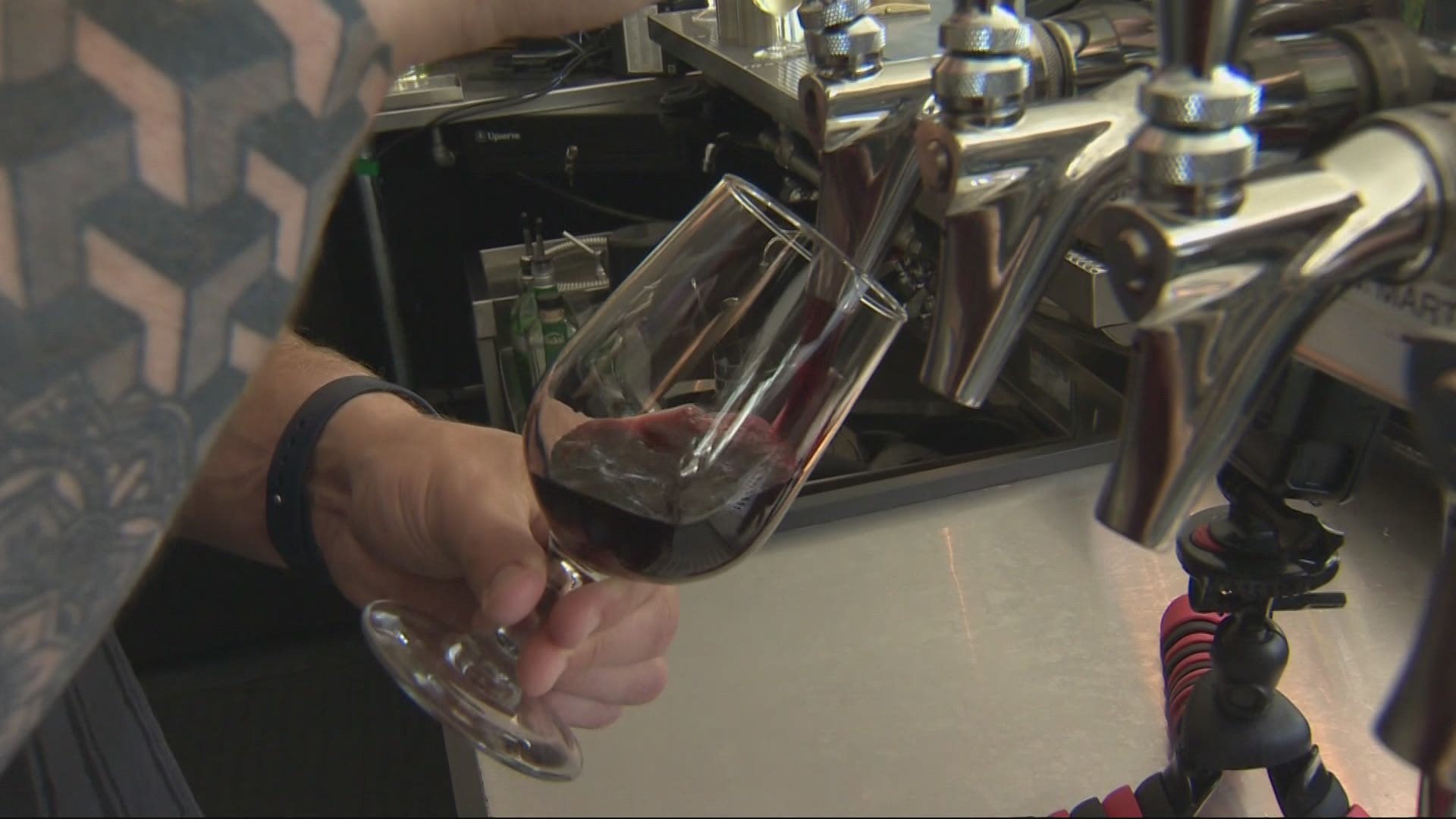KEX Portland hopes their selection of Oregon wines will prove that kegs aren't just for beer.