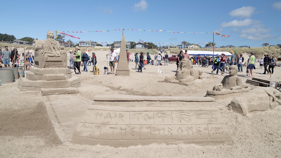 Artists thrill at Cannon Beach sandcastle contest | kgw.com