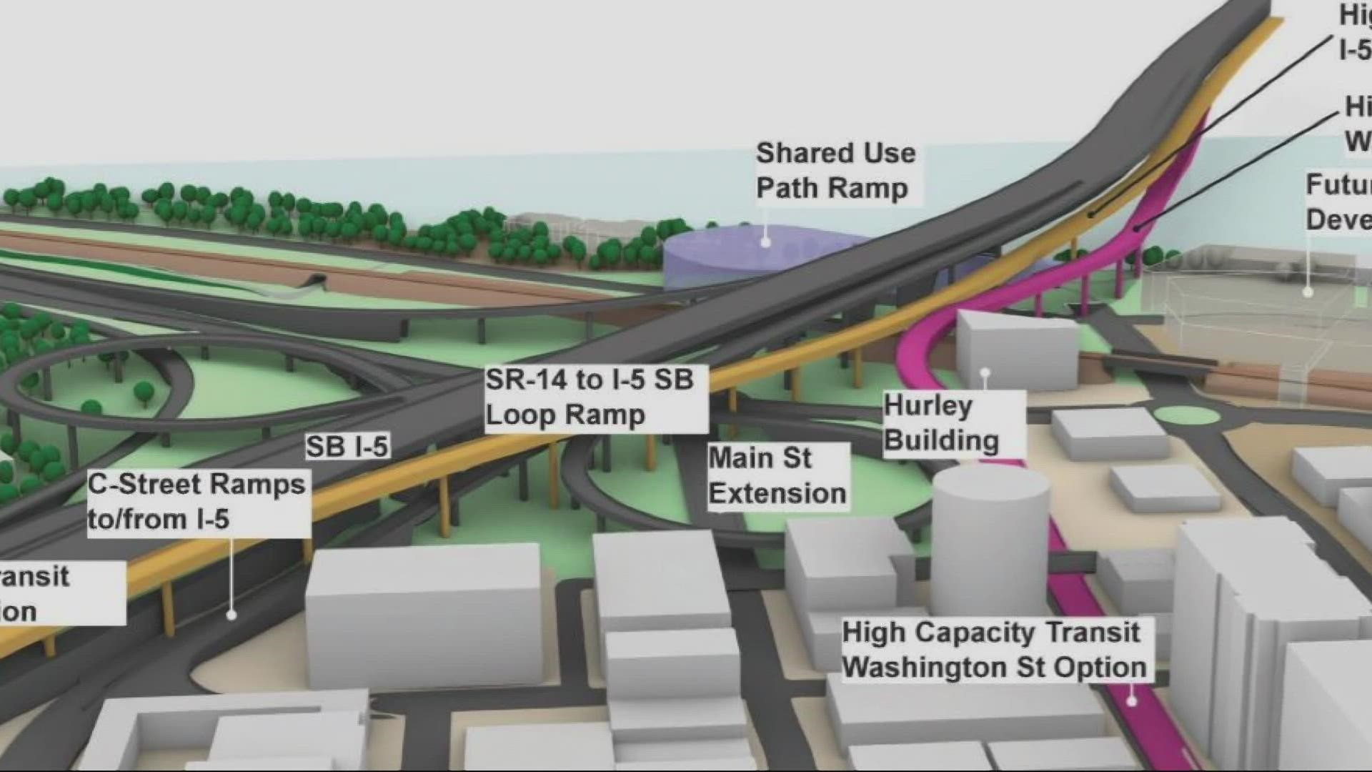 The images are conceptual looks at design possibilities for a replacement I-5 bridge. The project office released them at a recent steering group meeting.