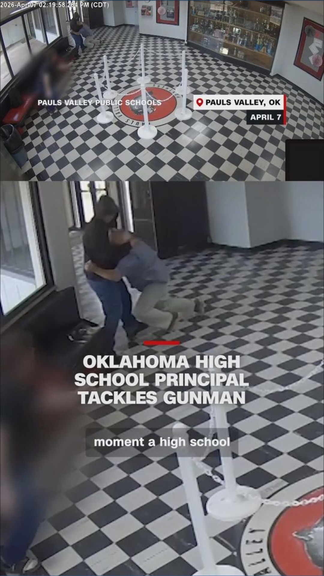 Oklahoma high school principal tackles gunman | kgw.com