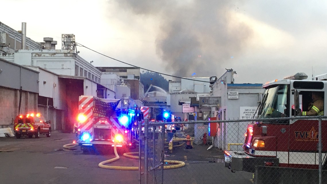 PHOTOS: 3-alarm fire at Blue Heron Paper Mill in Oregon City | kgw.com