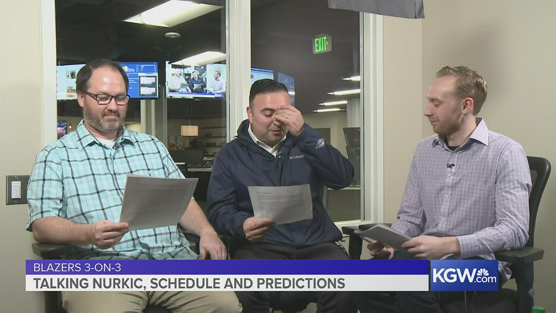 KGW's Jared Cowley, Orlando Sanchez and Nate Hanson talk about NY Times NBA reporter Marc Stein's prediction that the Blazers will trade CJ McCollum this year.