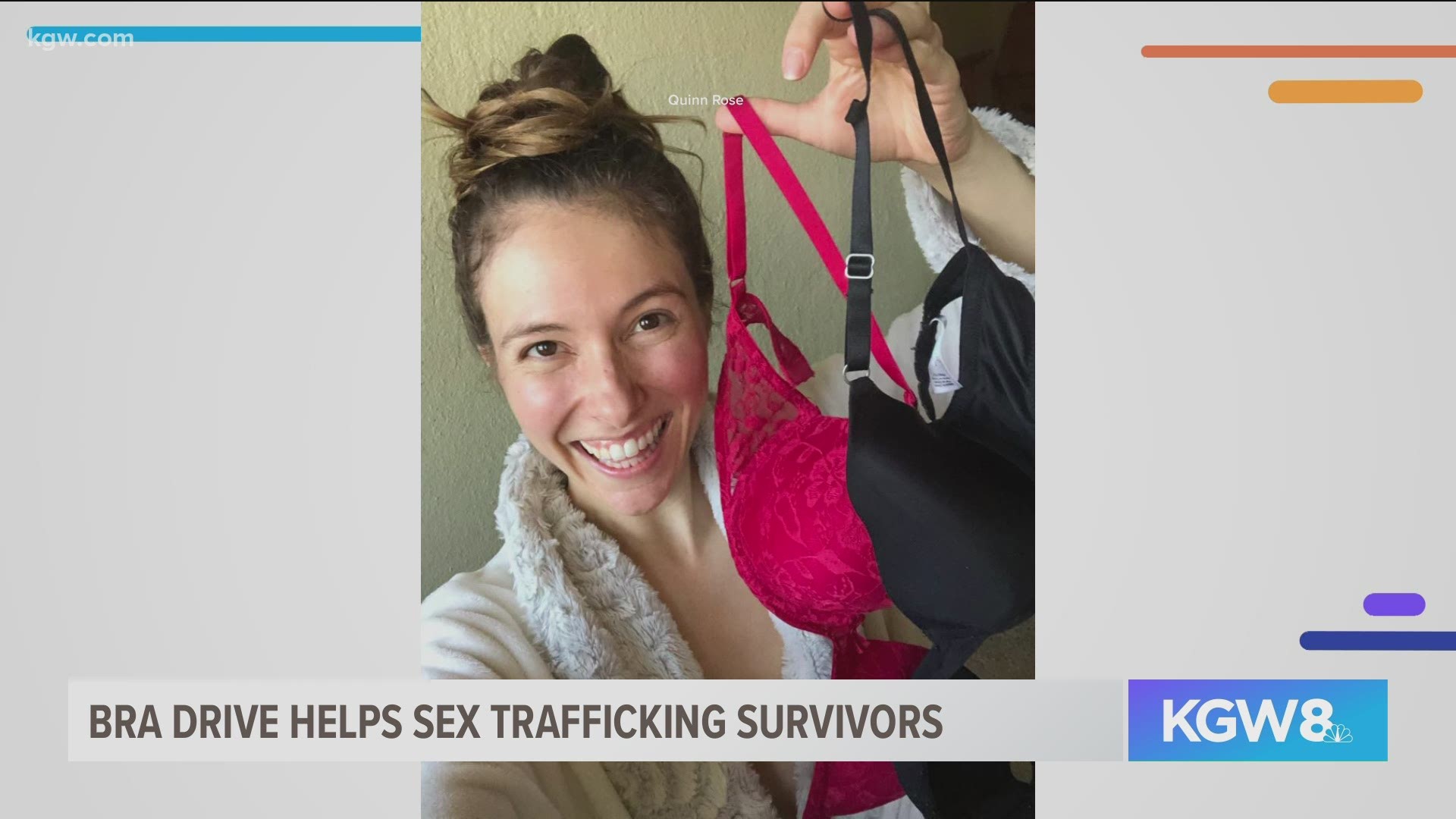 Oregon woman organizes bra drive to benefit sex trafficking survivors |  kgw.com