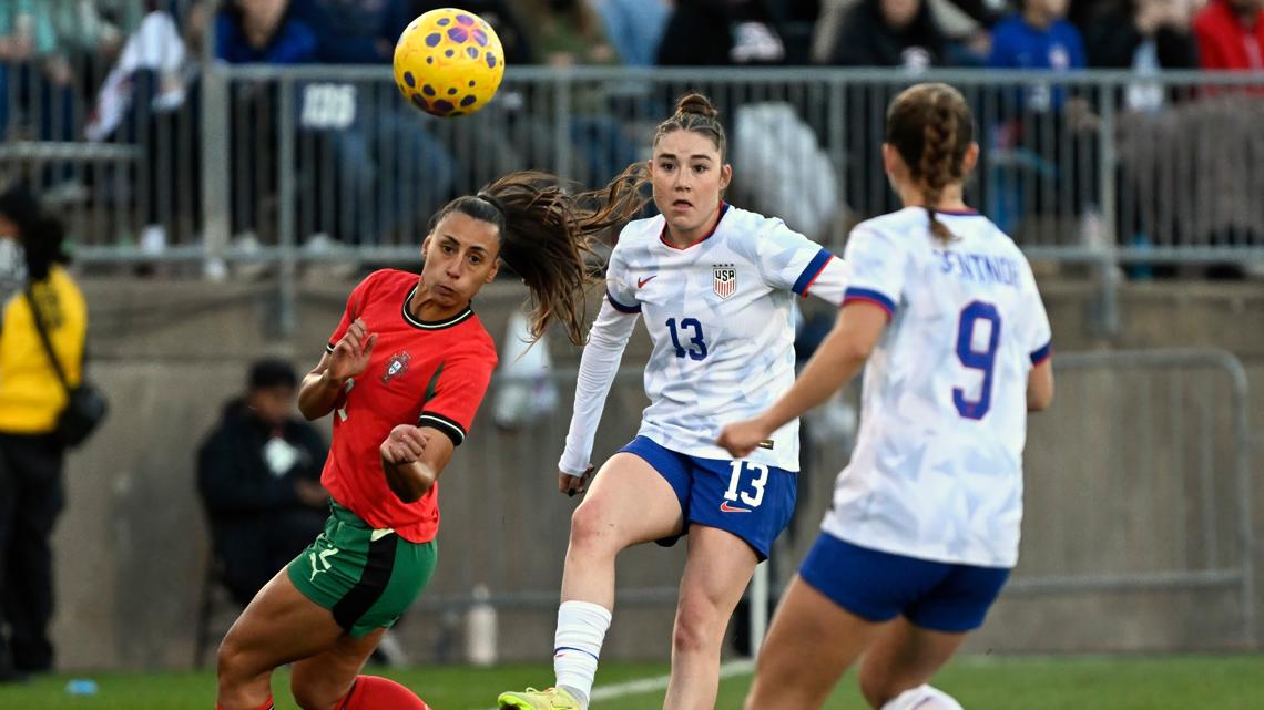 Portland Thorn's Moultrie has 2 goals in 3-1 USWNT victory over Portugal