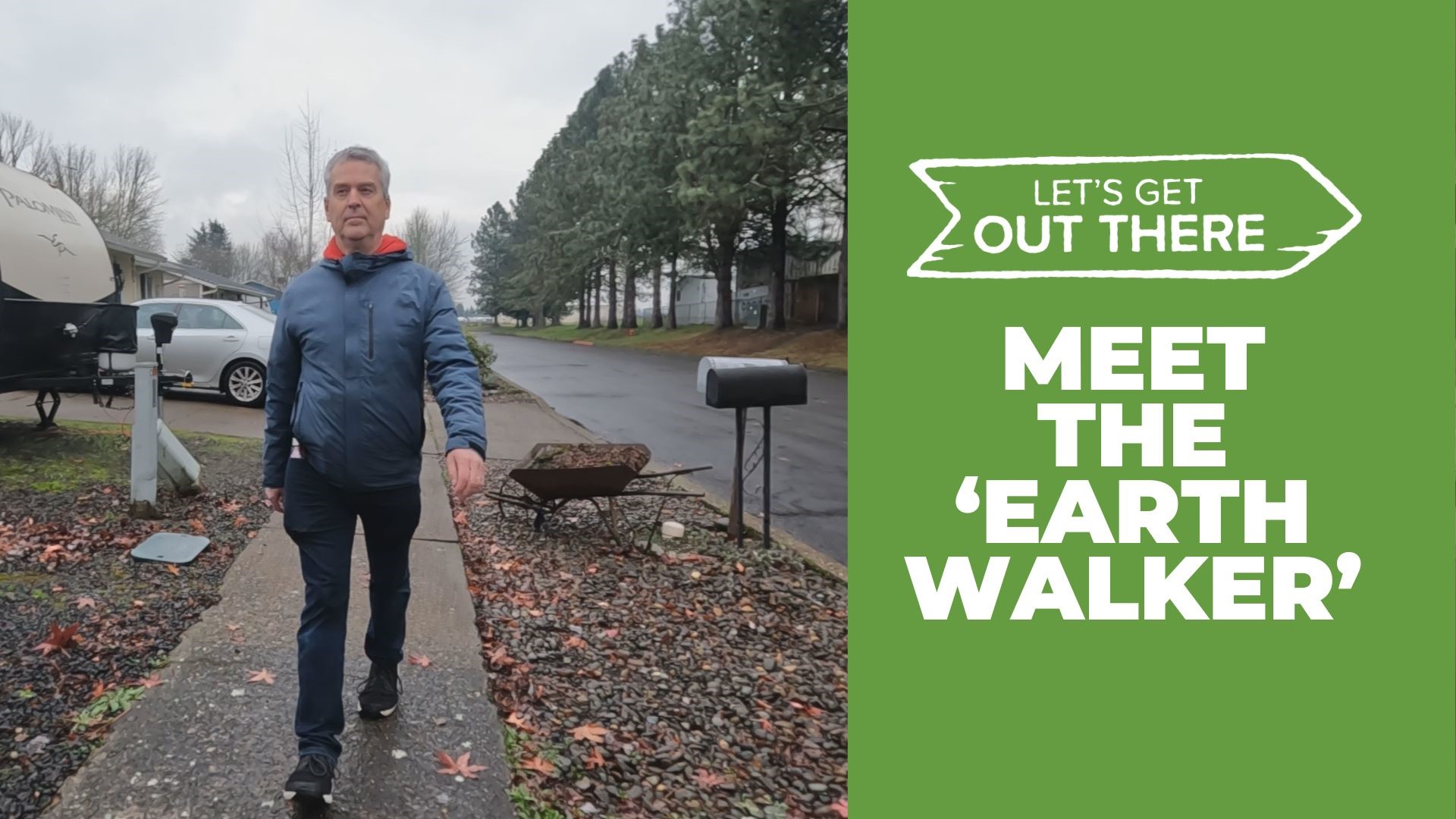 Known as the "Earth Walker" to some of his friends, West Salem's Ed Lazzara has walked over 2,900 miles in almost four years with no signs of stopping.