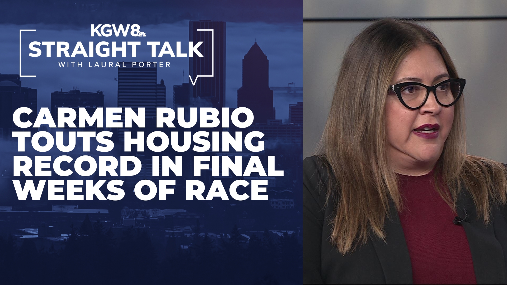 Mayoral candidate Carmen Rubio pointed to her accomplishments in permitting reform and other housing issues during her time as a city commissioner.