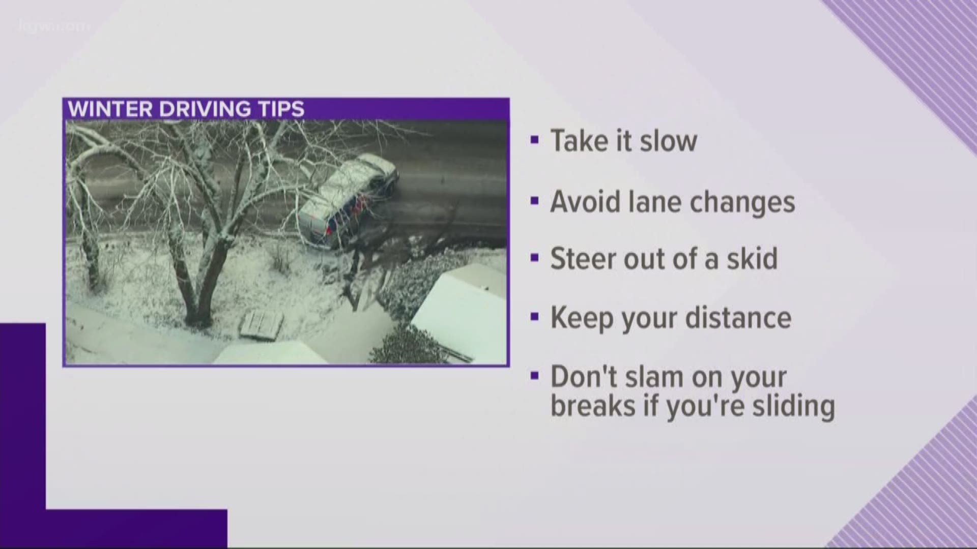 Tips for driving in the snow in Portland.