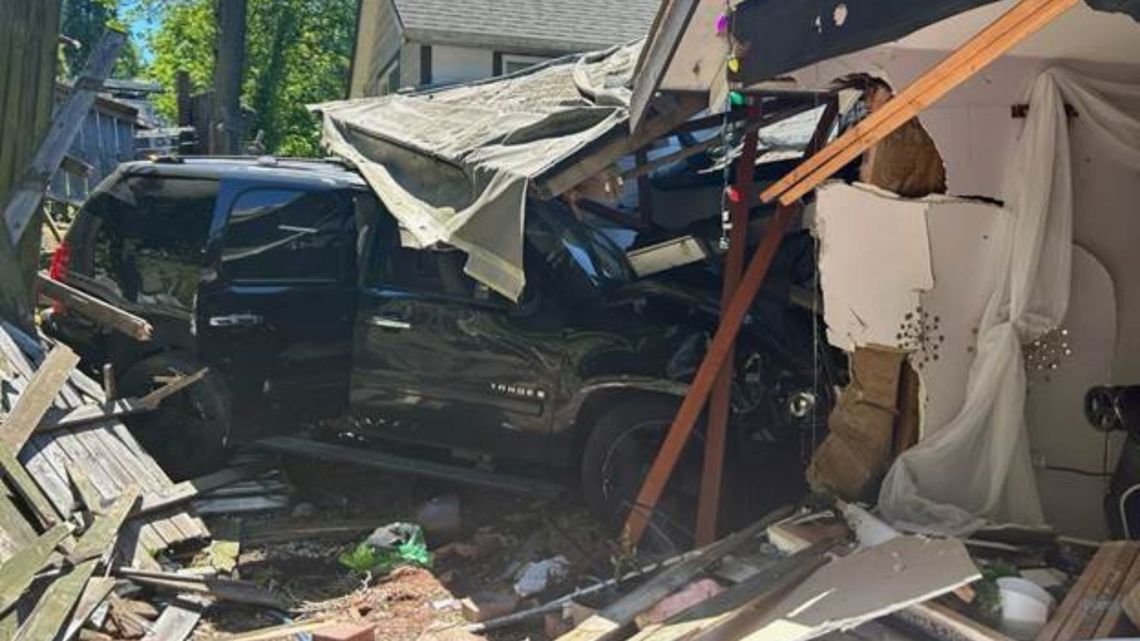 SUV crashes into home's nursery minutes after mom takes baby out of room