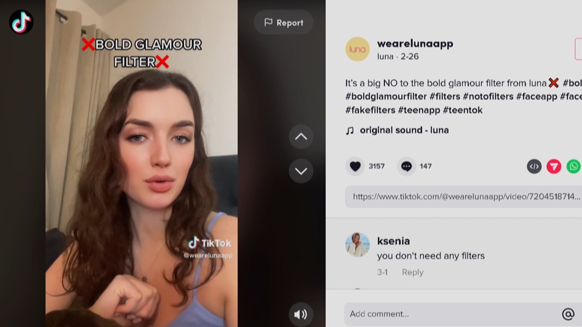 New TikTok filter sparks concerns about mental health of teen users