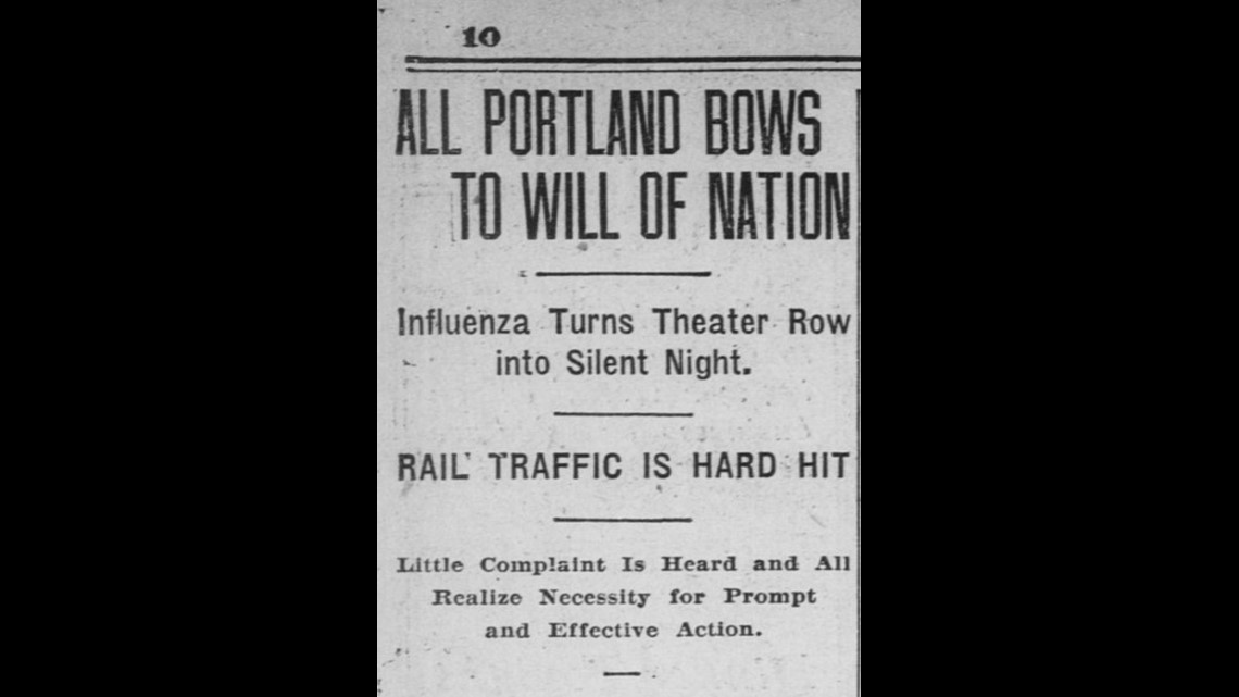 A Look Back At The 1918 Flu Pandemic Through Oregon Newspapers Kgw Com