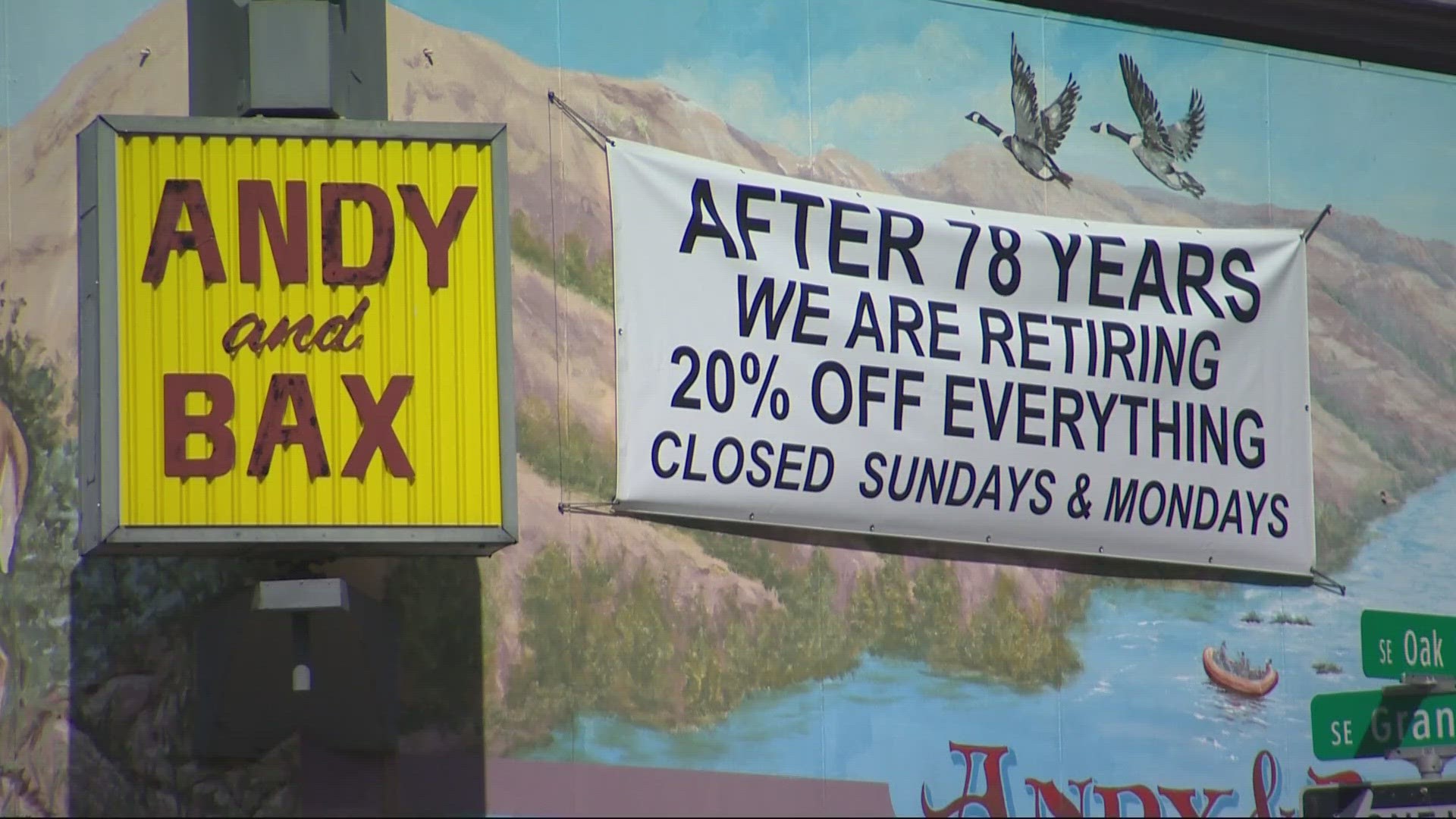 Andy and Bax has been in the Baxter family since the 1940s, but the owners say they've decided to finally hang up their fatigues.