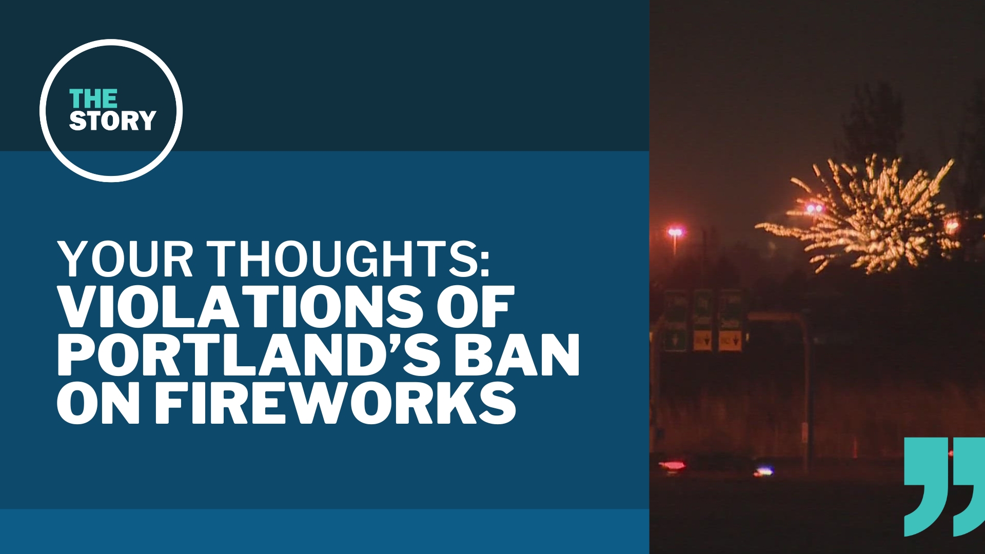 Yesterday we talked about Portland's fireworks ban and the thousands of reports for violations on the Fourth of July this year. Here's what you had to say.