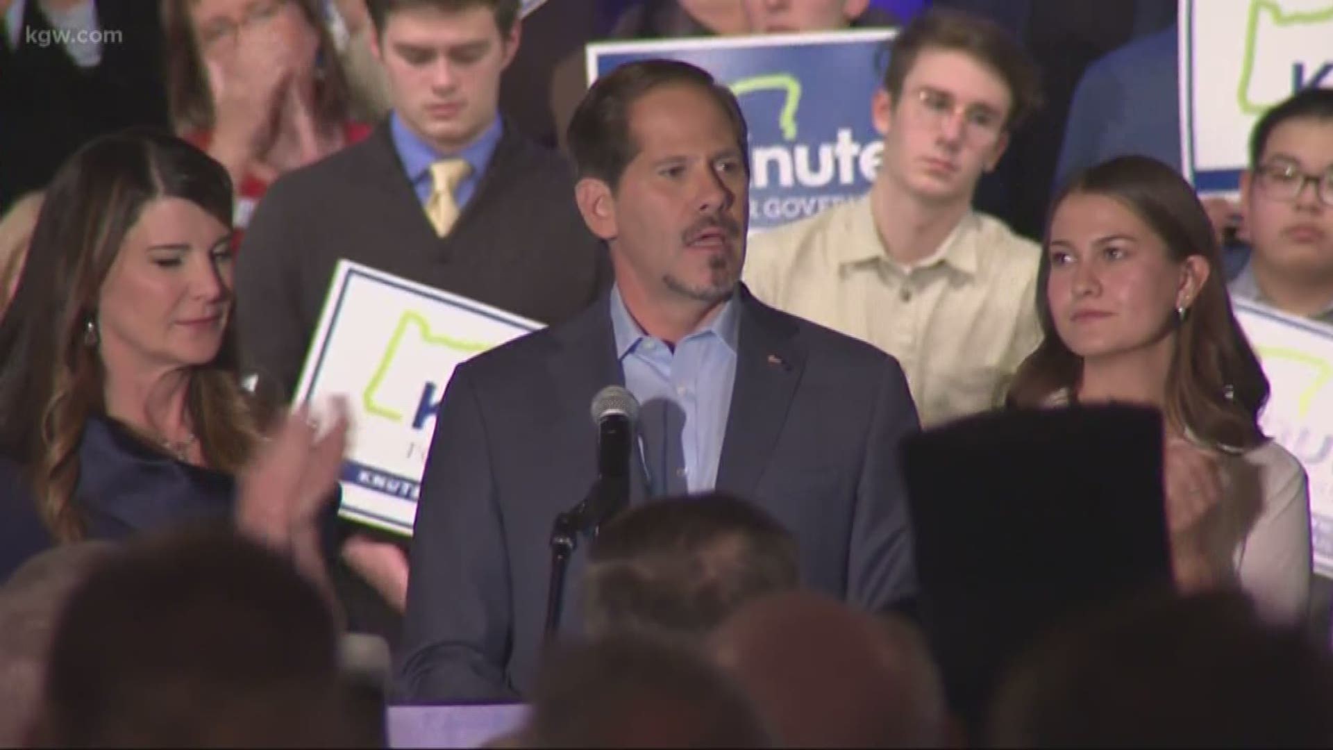 Rep. Knute Buehler conceded the Oregon governor's race to Gov. Kate Brown.