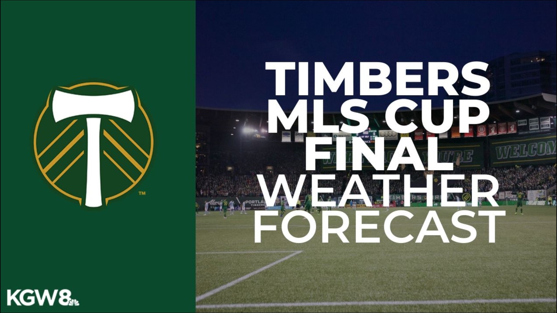 Portland plays NYCFC on Dec. 11 for the MLS Cup. Fans will have to brave heavy rain and strong winds as the worst weather of the week coincides with the match.