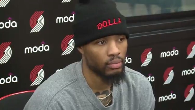 'It brings me a lot of peace': Blazers star Damian Lillard holds first press conference since surgery