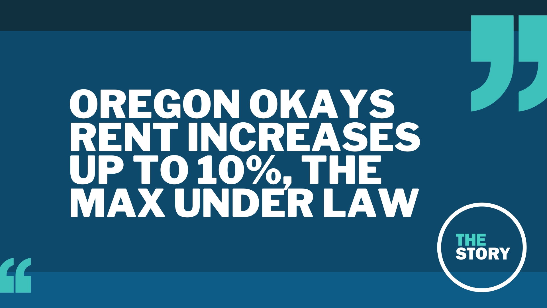 Gov. Tina Kotek signed Senate Bill 611 into law in July 2023, which set a state-mandated upper limit of 10% for residential increases.