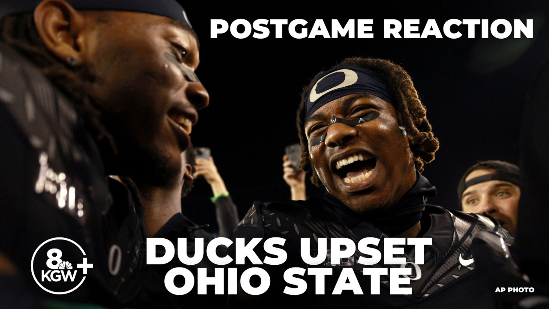 Players and coaches respond to the Oregon Ducks' thrilling 32-31 win against Ohio State on Saturday.